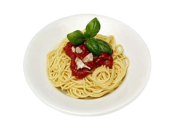 Spaghetti with tomato sauce